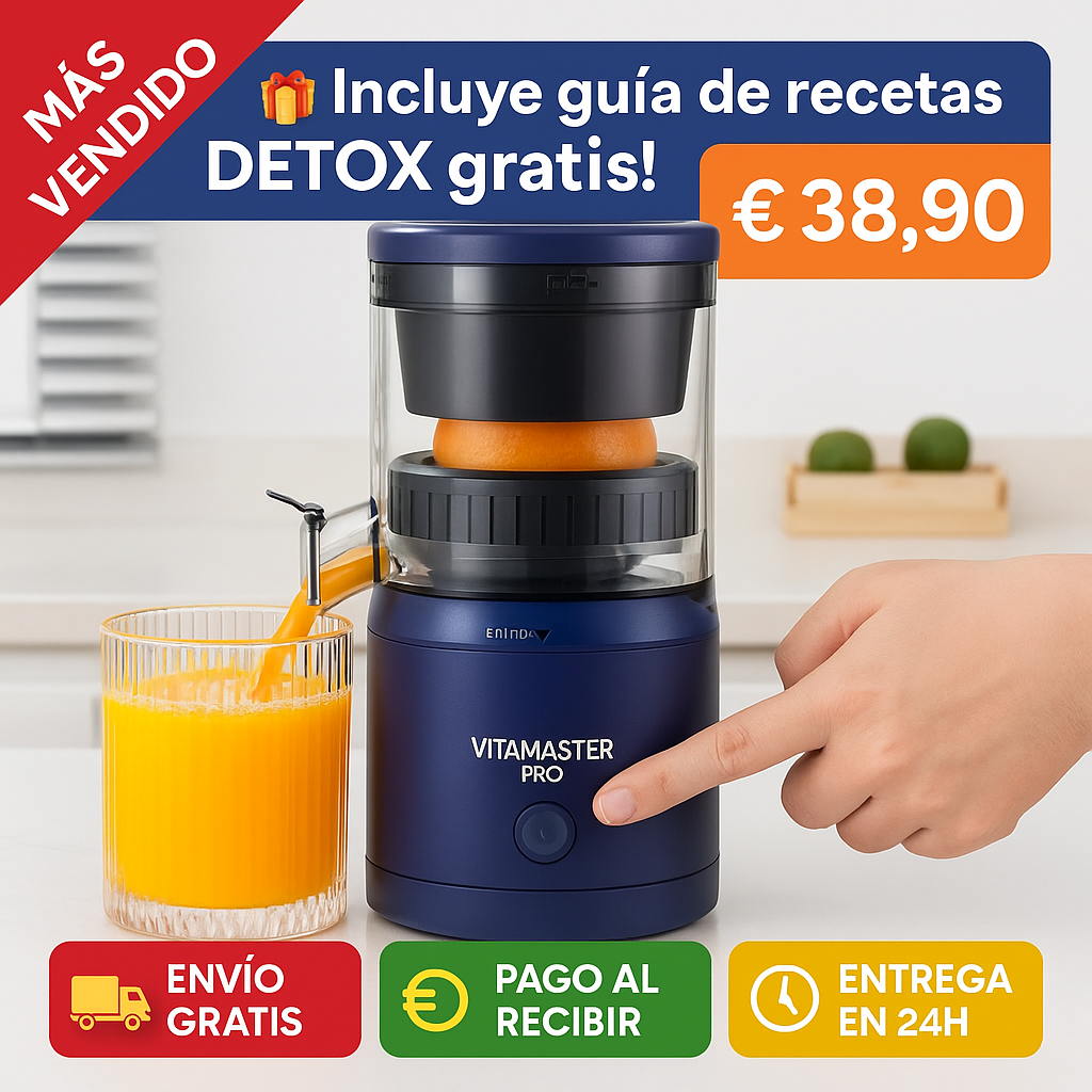 VITAMASTER PRO: ¡Exprimidor de frutas portátil!