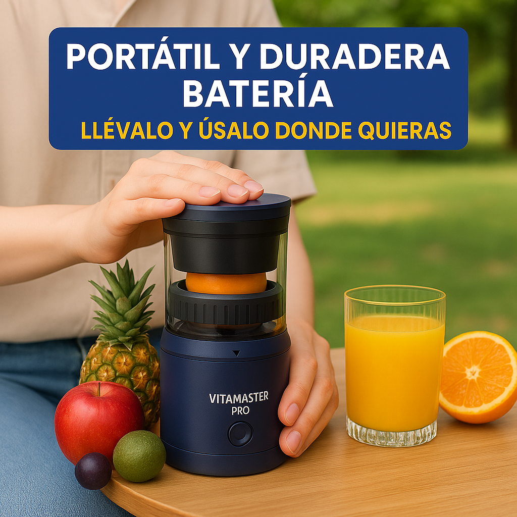 VITAMASTER PRO: ¡Exprimidor de frutas portátil!