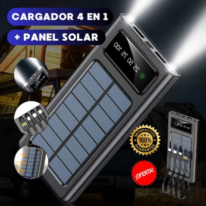 Bateria Portatil Solar 20000 mAh - Carga sin enchufes