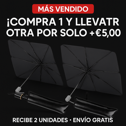 PARASOL PLEGABLE ANTI RAYOS UV PARA COCHE SombrAuto™
