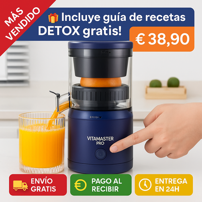 VITAMASTER PRO: ¡Exprimidor de frutas portátil!