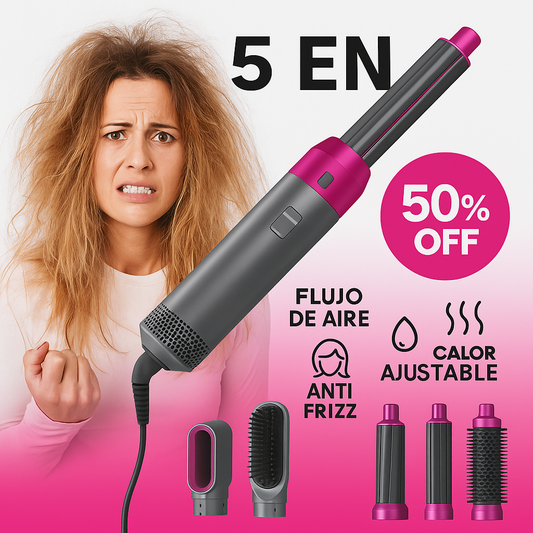 AirLiss™ 5 en 1 Cepillo Eléctrico Secador