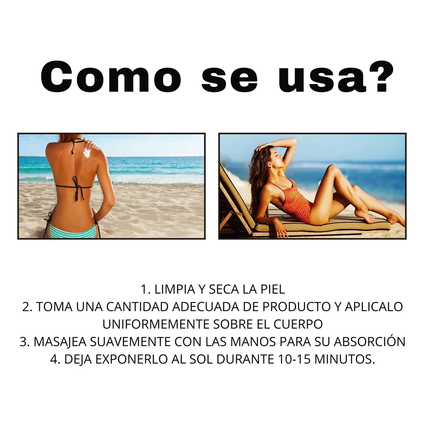 (COMPRA 1 Y LLÉVATE 2)  Bronceado natural en sólo 1 día.