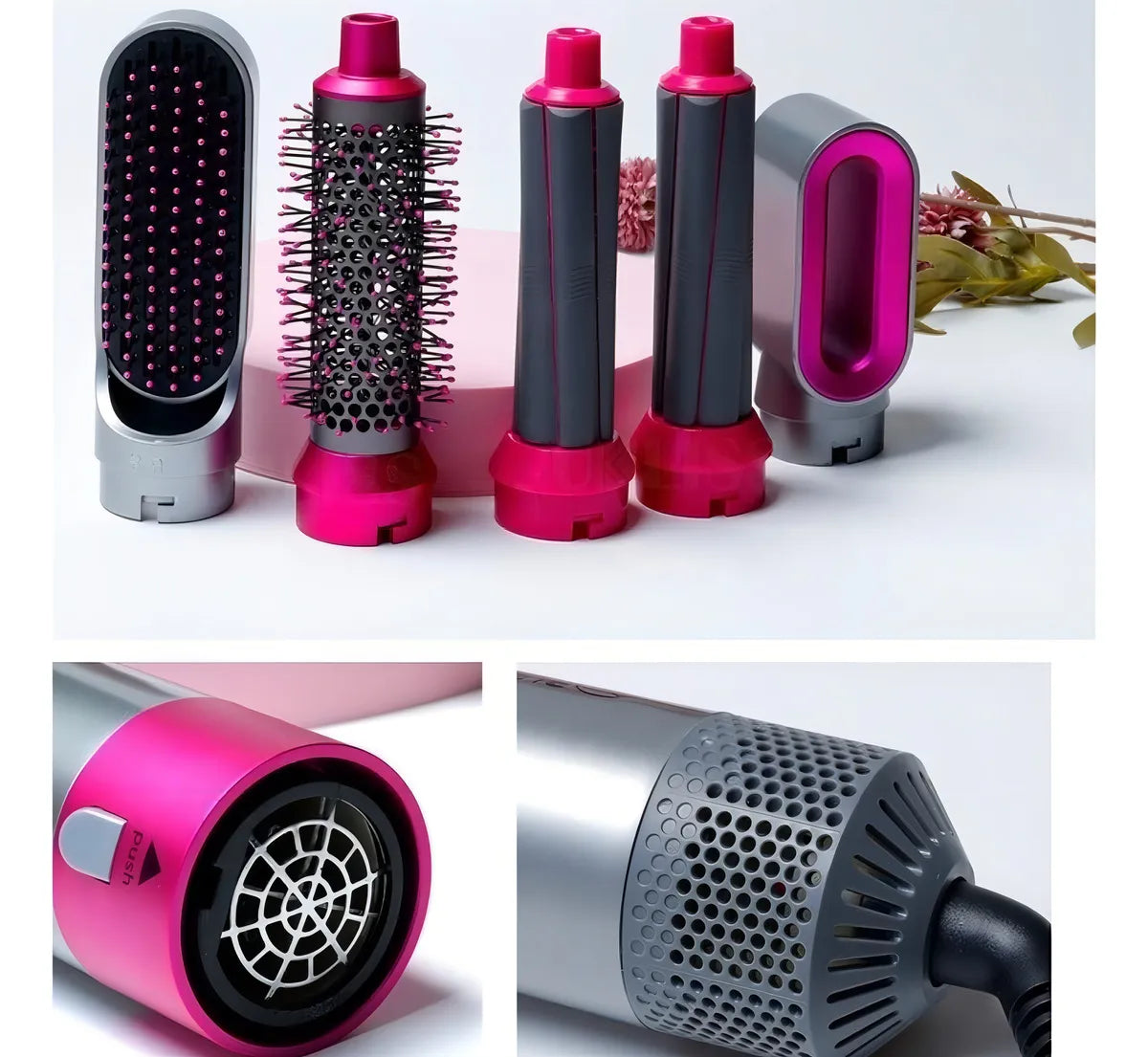AirLiss™ 5 en 1 Cepillo Eléctrico Secador