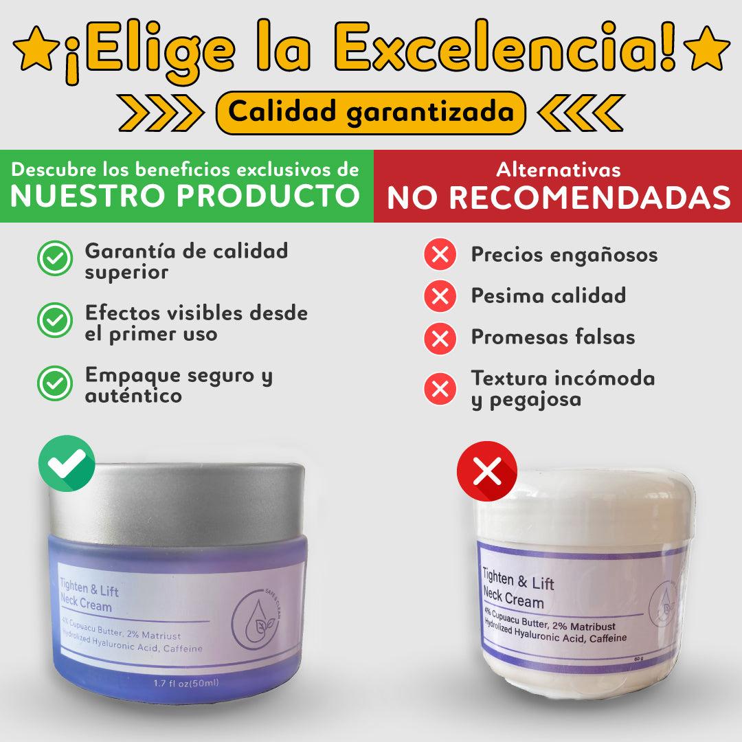 Elimina la flacidez del cuello y luce 10 años más joven | Crema Reafirmante GoPure® 2x1 💎