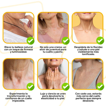 Elimina la flacidez del cuello y luce 10 años más joven | Crema Reafirmante GoPure® 2x1 💎