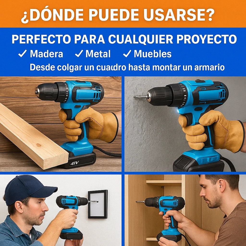Taladro Percutor + Kit de Accesorios GRATIS (LIQUIDACIÓN POR CIERRE)
