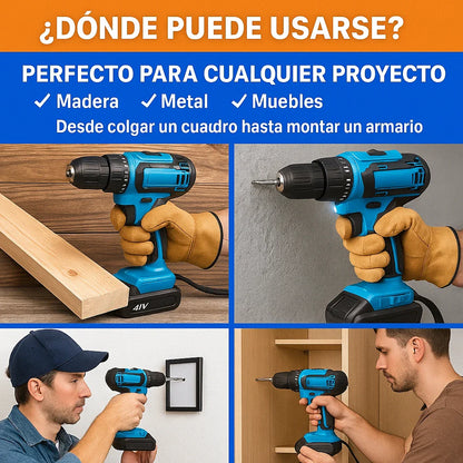 Taladro Percutor + Kit de Accesorios GRATIS (LIQUIDACIÓN POR CIERRE)