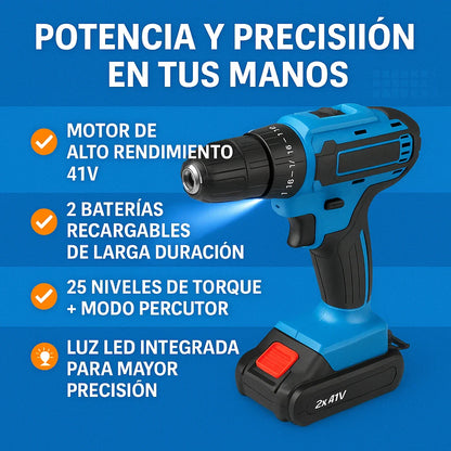 Taladro Percutor + Kit de Accesorios GRATIS (LIQUIDACIÓN POR CIERRE)