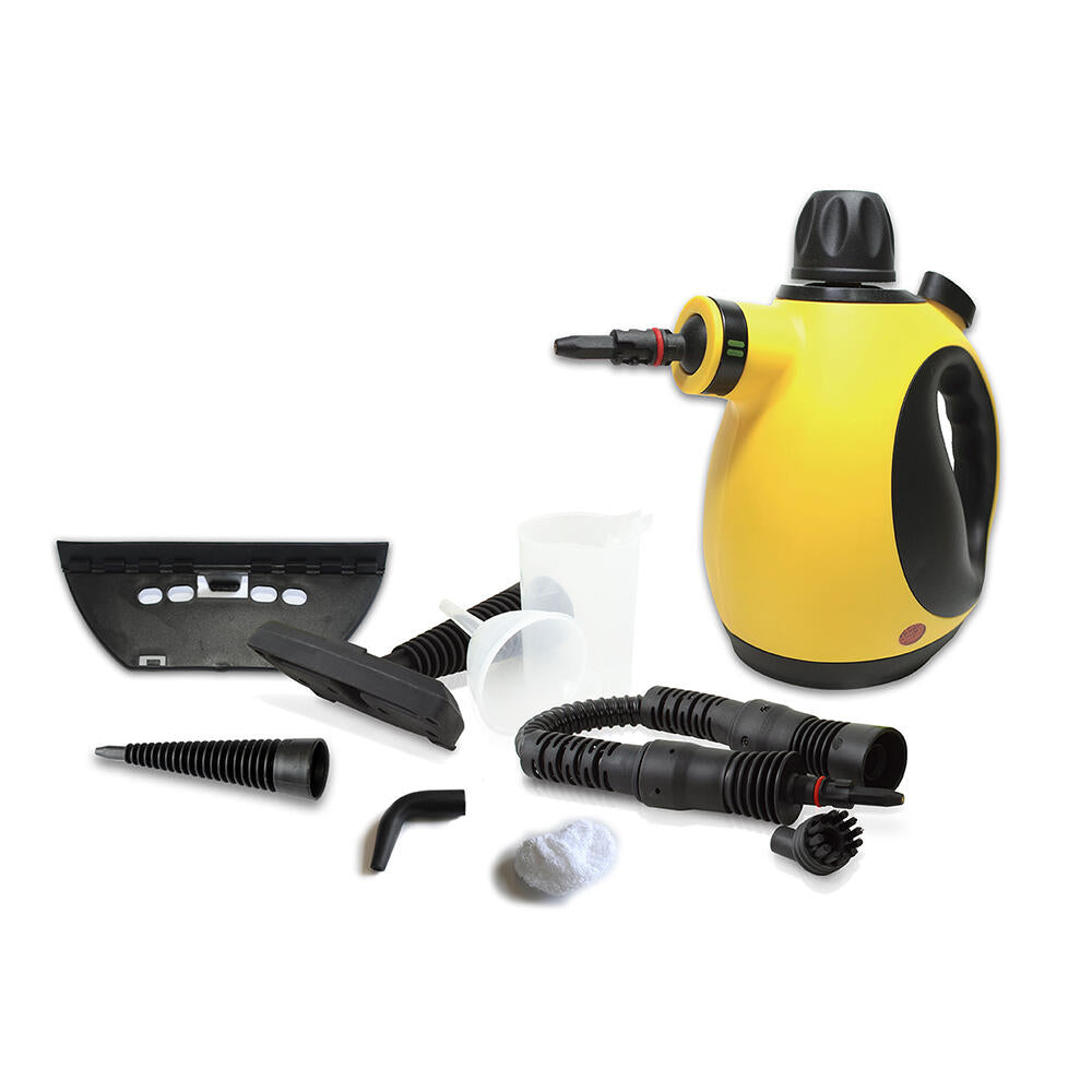 LIMPIADOR A VAPOR MULTIUSOS + 9 ACCESORIOS GRATIS!